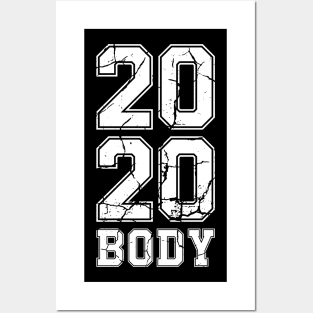 2020 Body - New Year Resolution Gym Fitness Workout Motivation Design Posters and Art